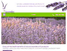 Tablet Screenshot of lavendercreek.co.nz